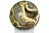 Crystal Filled, Polished Septarian Sphere - Utah #161346-2